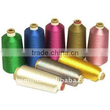 metallic thread, metal yarn, flat yarn