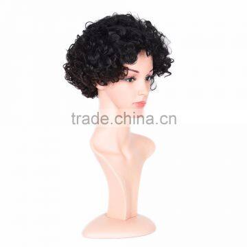 Large Stocks! Sexy Synthetic Wigs, Cheap Synthetic Cosplay Wigs, Short Dark Brown Cosplay Hair Wig photo-2