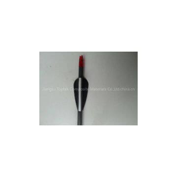 black vane carbon arrow shaft, shooting arrow, archery arrow, hunting arrow, spine 500 arrow