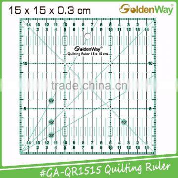New Launched 5 Colors Patchwork Square Quilting Ruler for Fabric Cutting photo-3