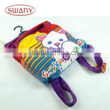 Fine quality competitive price child soft beach towel bag with pockets