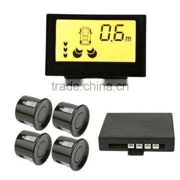 Yellow Green Orange Background Car LCD Display Sensor Parking System