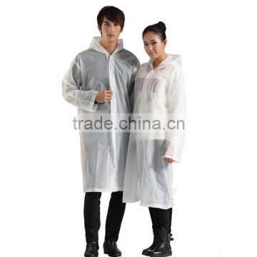 Transparent poncho for adult use