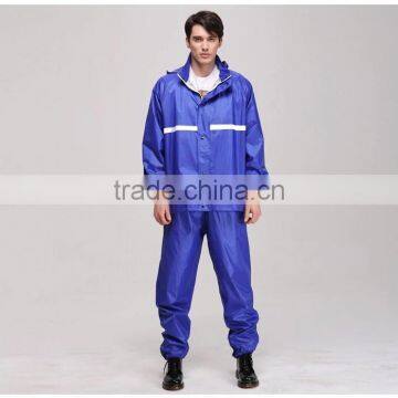 PVC Polyester 3PCS Mens Rainsuit Raincoat