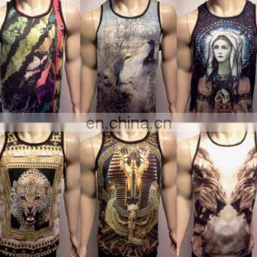 Factory director sell sublimated custom mens tank top