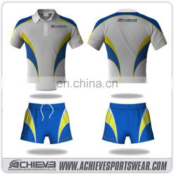 custom breathable sublimated cricket shirt cricket team jersey design