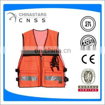 safety vest with multi pockets