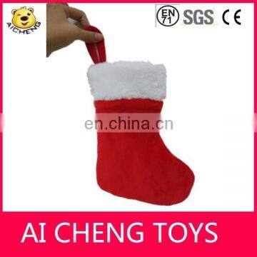 Customize 30x20cm plush christmas socks