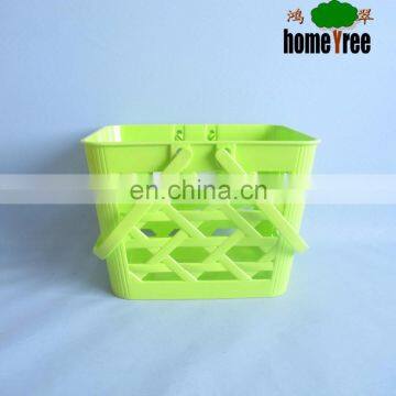 S Shower Sundries Organizer PP Plastic Bath Storage Basket With Handle