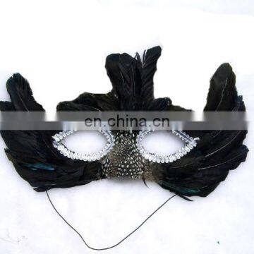 Halloween party feather mask P-M098