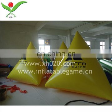 Race floating triangle floater inflatable marker buoy