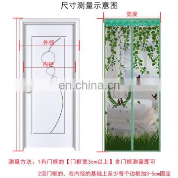 Romantic Painted Avoiding Magnetic Screen Door for Anti-Mosquito Gauze Curtains