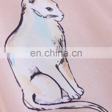 Custom Fashion Wide Leg Pants With Animal Printing Casual Trousers For Girls photo-5