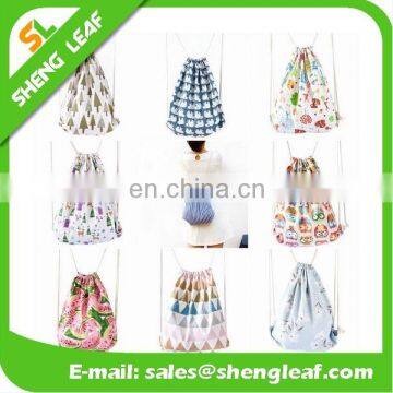 Full Color Printed Beautiful Cotton Drawstring Bag photo-2