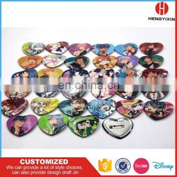 Handmade Quality Manufactory Heart, Star Button Badge/Tin Button Badge/Cosmetic Pocket Mirror For Promotion/Party photo-6