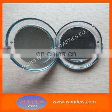 Plastic magnifying cosmetic mirrors