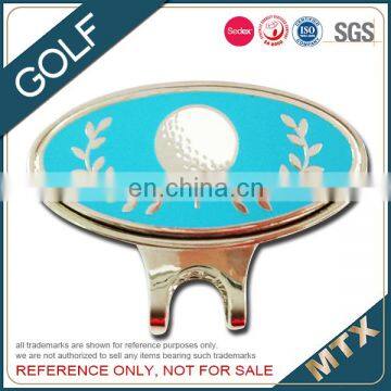 Fashion and elegant design metal golf hat clip with enamel