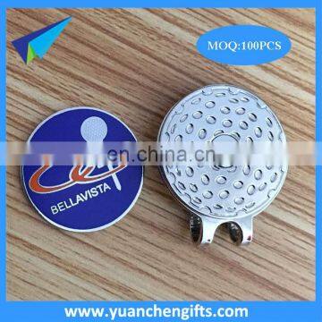 Bulk wholesale blank magneitc golf cap clip and custom markers