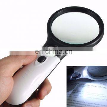 3 LED illuminated Handheld Reading Magnifier