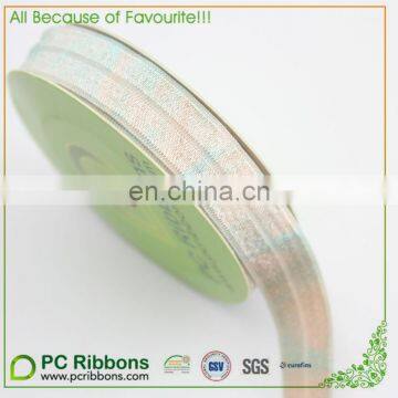 Soft plush fold over 1 inch elastic band