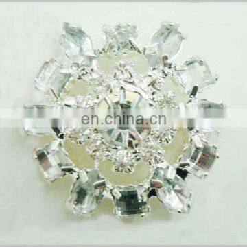 Trendy silver wholesale rhinestone buttons