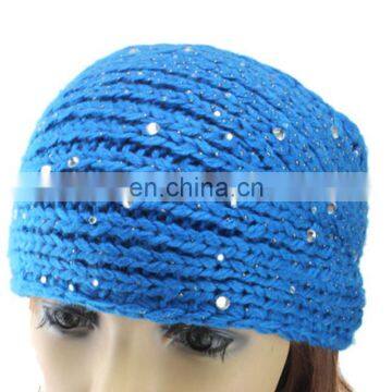 head warmer decorated by diamond