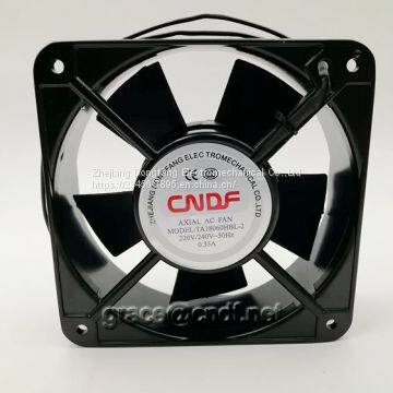 CNDF made in china from wenzhou manufacturer cooling fan exhaust fans 180x180x60mm 110/120VAc 50/60Hz 2 ball bearing cooling