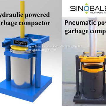 Hydraulic Powered Garbage Compactor and Pneumatic Powered Garbage Compactor