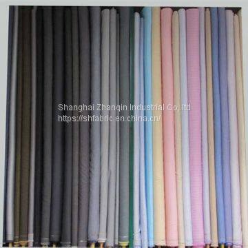 cotton yarn dyed high end dress shirt fabric factory supply  Cotton/poly yarn dyed striped shirt oxford fabric wholesale