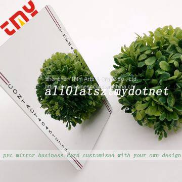 Custom Pvc Mirror Finish Business Card Gold Foil Printing,Printing Business Card Credit Card Size Plastic Mirror photo-2
