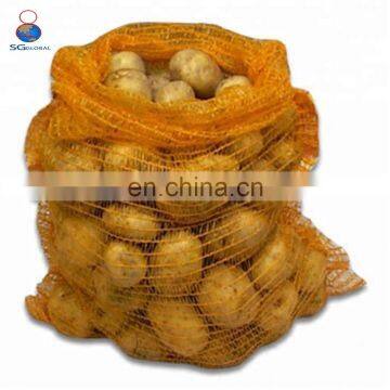 Alibaba China hot sale plastic knitted mesh potato bag 10kg