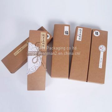 Rectangle small brown kraft paper box