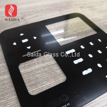 custom touch glass 0.7mm thickness chemical strengthened for Access control with face recognition door intercom system