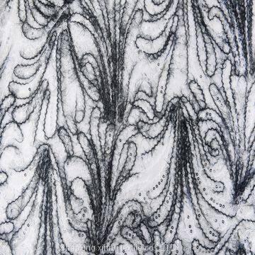 Dubai With Sequins Stripe Pattern Sequin Fabric photo-4