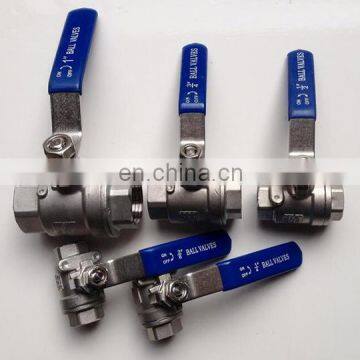 GOGO High quality SS304 2PC DN50 2" BSP Female thread stainless steel 1000 wog ball valve