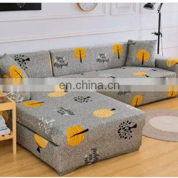 Custom Amazon Hot Selling Wholesale Printed Stretch Sofa Cover High Quality Elastic Slipcover photo-3