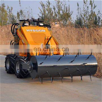 China Taian Hysoon Multifunctional Crawler and Wheel Mini Skid Steer Loader Earth Digger Small Garden Machinery photo-4