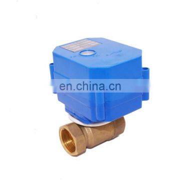 BSP Dn15 Dn20 Brass Standard Port Mini Motor nc Electric Automatic Ball Valve for Washing Machine Drain Pump photo-5
