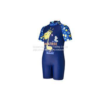 Boys’ one piece UV protection swimsuit    sustainable swimwear     swimwear manufacturer and distributor