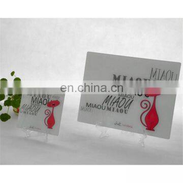 Eco-friendly Customized High Quality Tempered Glass Chopping Board / Cutting Board