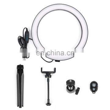 Desktop Mount 10 Inch 26cm LED Ring Light With Tripod Stand and Phone Clamp photo-2