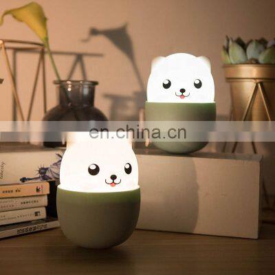 Hot selling bedside lamp soft silicone lamp baby nursery lamp breathing LED night light