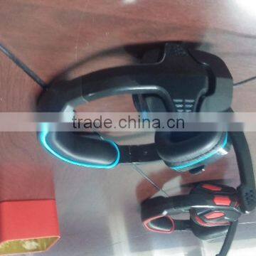 high test wired gaming headset with long wire good player headset