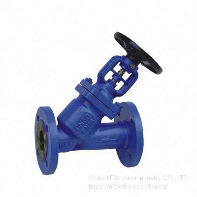 WCB/ CF8/CF8M Y-type globe valve