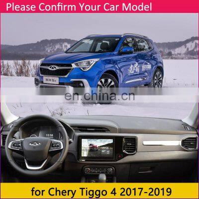 Slip Mat UV Accessories Dashboard Cover Pad Sunshade Dashmat Protect Carpet for Chery Tiggo 2018 2019 Other 3D Sticker 4 Front photo-2