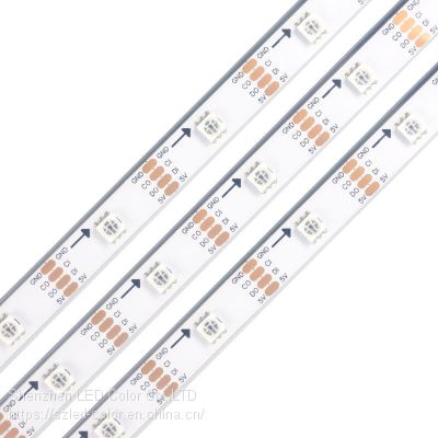 DC5V RGB 10mm PCB HD107S LED Light waterproof 5050SMD LED Strip LC8823