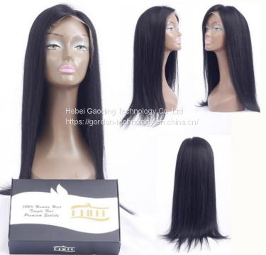 lace frontal human hair wig long straight