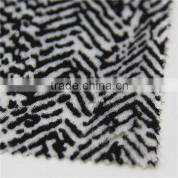 zebra stripe flock design print fabric textile fabric