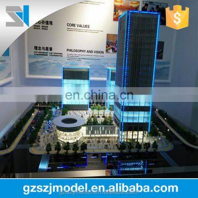 China house model making,miniature architectural models with led light ,high-rise building model