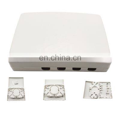 4 Cores FTTH Optic Face Terminal Box Faceplate Fiber Outlet fiber optic face plate 4 cores fiber box